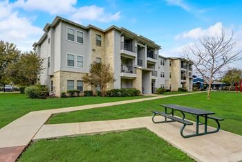 Spacious courtyard